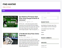 Tablet Screenshot of findavatar.com